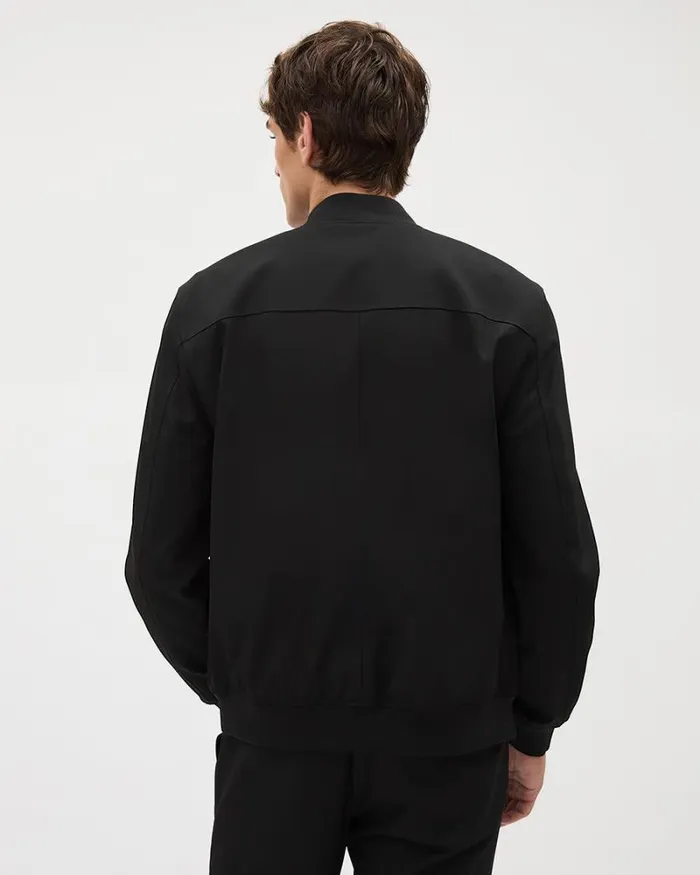 RWandCO Coats and Jackets Black City Bomber Jacket Black 8211 Men
