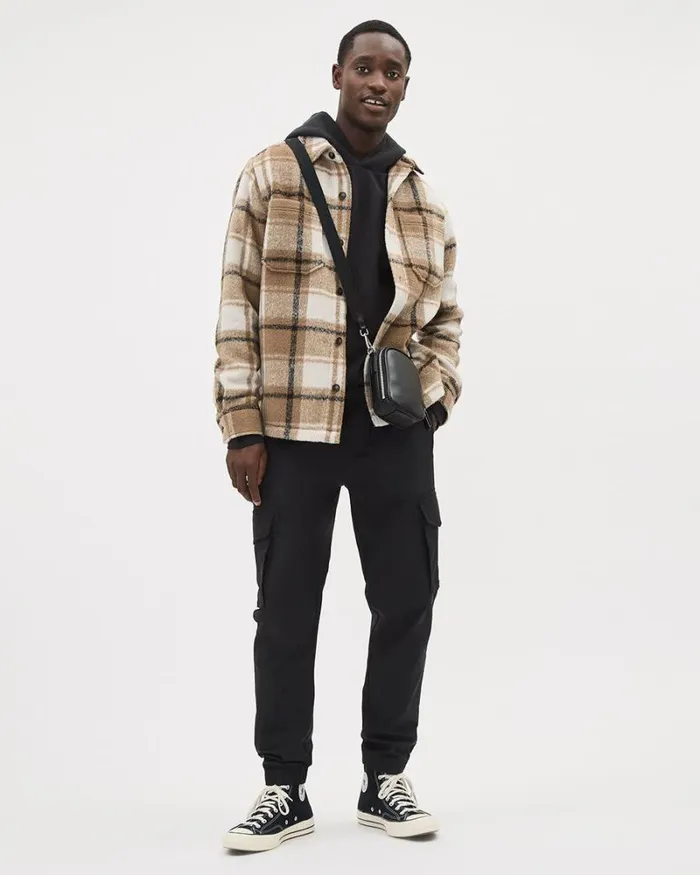 RWandCO Coats and Jackets LongSleeve Plaid Overshirt Zaatar 8211 Men RWandCO Coats and Jackets LongSleeve Plaid Overshirt Zaatar 8211 Men