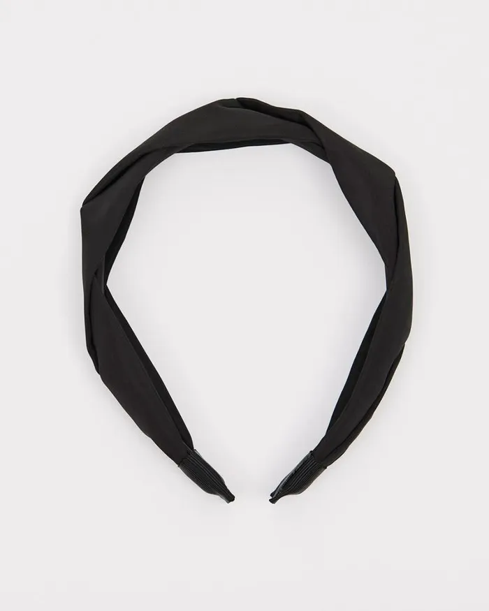 RWandCO Hair Accessories Taffeta Headband Black 8211 Women