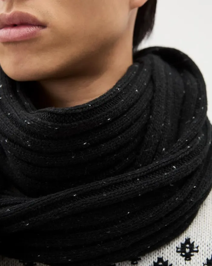 RWandCO Hats Gloves and Scarves Black Nep Scarf Black Nep 8211 Men RWandCO Hats Gloves and Scarves Black Nep Scarf Black Nep 8211 Men