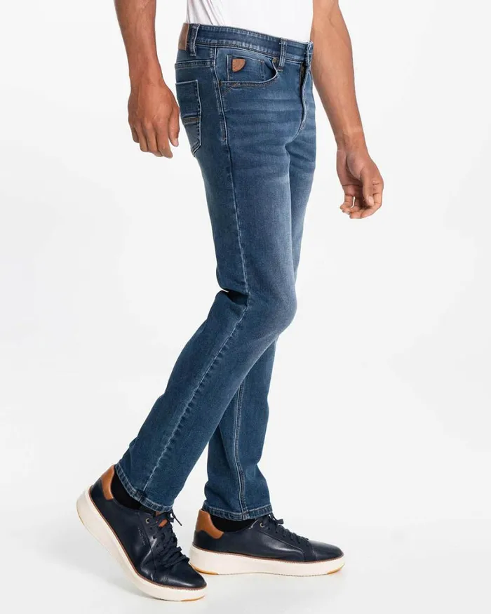 RWandCO Jeans LOIS 8211 Peter Slim Blue Wash Jeans Medium Blue 8211 Men