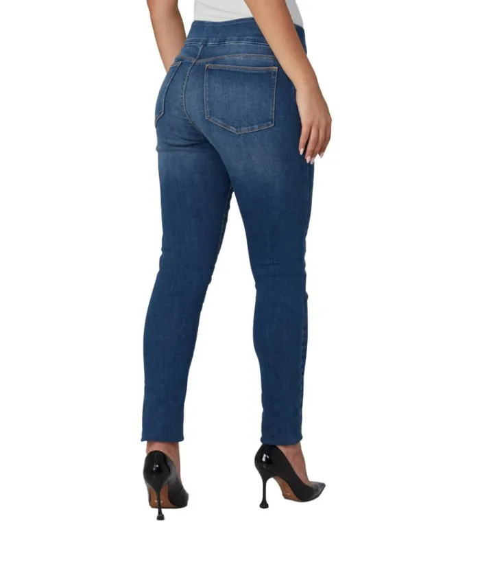 RWandCO Jeans Lola Jeans ANNARCB High Rise Skinny PullOn Jeans Medium Blue 8211 Women
