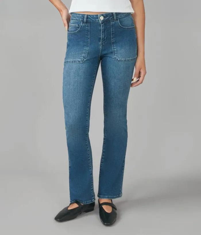 RWandCO Jeans Lola Jeans BILLIEDIS2 High Rise Bootcut Jeans Medium Blue 8211 Women RWandCO Jeans Lola Jeans BILLIEDIS2 High Rise Bootcut Jeans Medium Blue 8211 Women