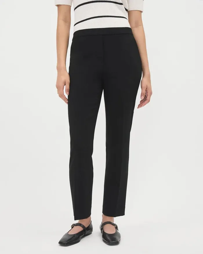 RWandCO Pants Black MidRise TaperedLeg Crepe Pant Black 8211 Women RWandCO Pants Black MidRise TaperedLeg Crepe Pant Black 8211 Women