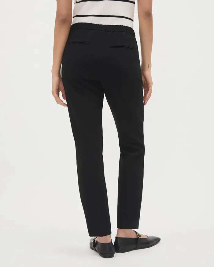 RWandCO Pants Black MidRise TaperedLeg Crepe Pant Black 8211 Women RWandCO Pants Black MidRise TaperedLeg Crepe Pant Black 8211 Women
