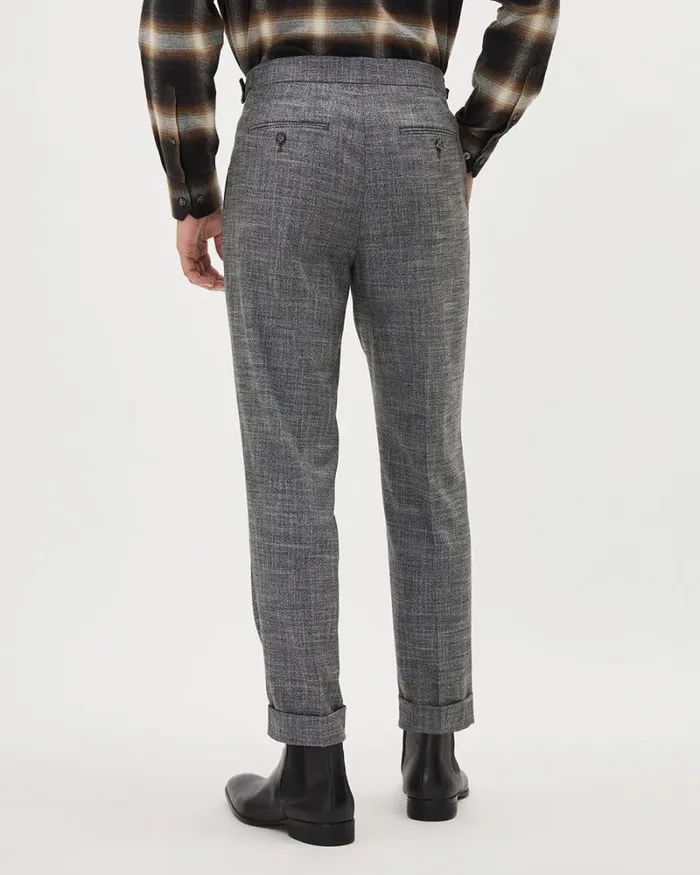 RWandCO Pants Brushed TaperedLeg Pleated Pant Med Heather Grey 8211 Men RWandCO Pants Brushed TaperedLeg Pleated Pant Med Heather Grey 8211 Men