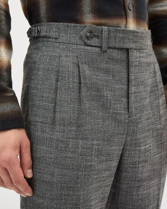 RWandCO Pants Brushed TaperedLeg Pleated Pant Med Heather Grey 8211 Men RWandCO Pants Brushed TaperedLeg Pleated Pant Med Heather Grey 8211 Men
