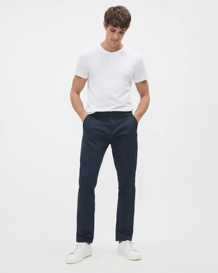 RWandCO Pants Slim Chino Pants Total Eclipse 8211 Men RWandCO Pants Slim Chino Pants Total Eclipse 8211 Men
