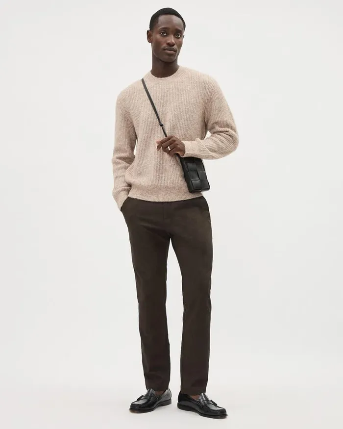 RWandCO Pants SlimFit BrushedTwill Pant Barrel Brown 8211 Men