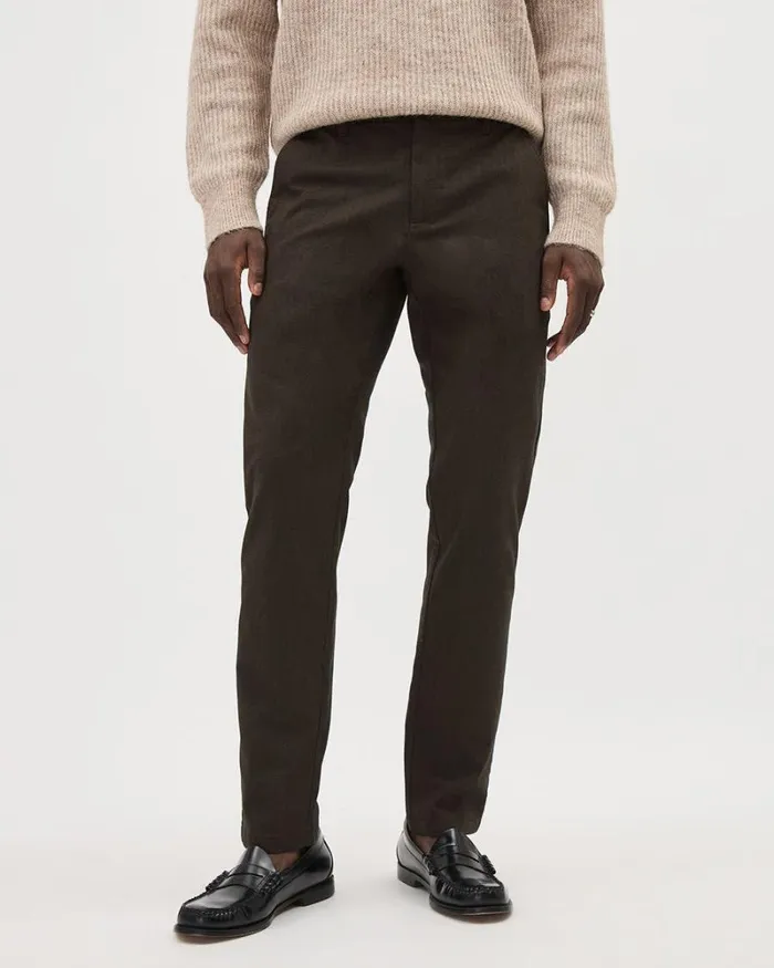 RWandCO Pants SlimFit BrushedTwill Pant Barrel Brown 8211 Men