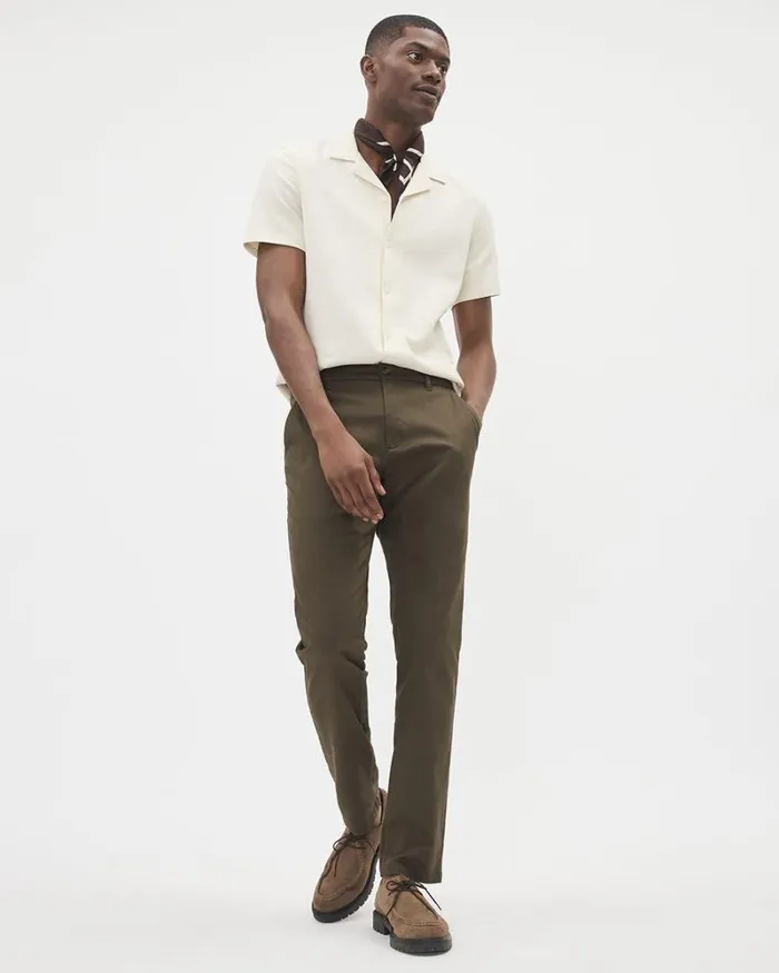 RWandCO Pants SlimFit SuperStretch Chino Pant Dark Khaki 8211 Men
