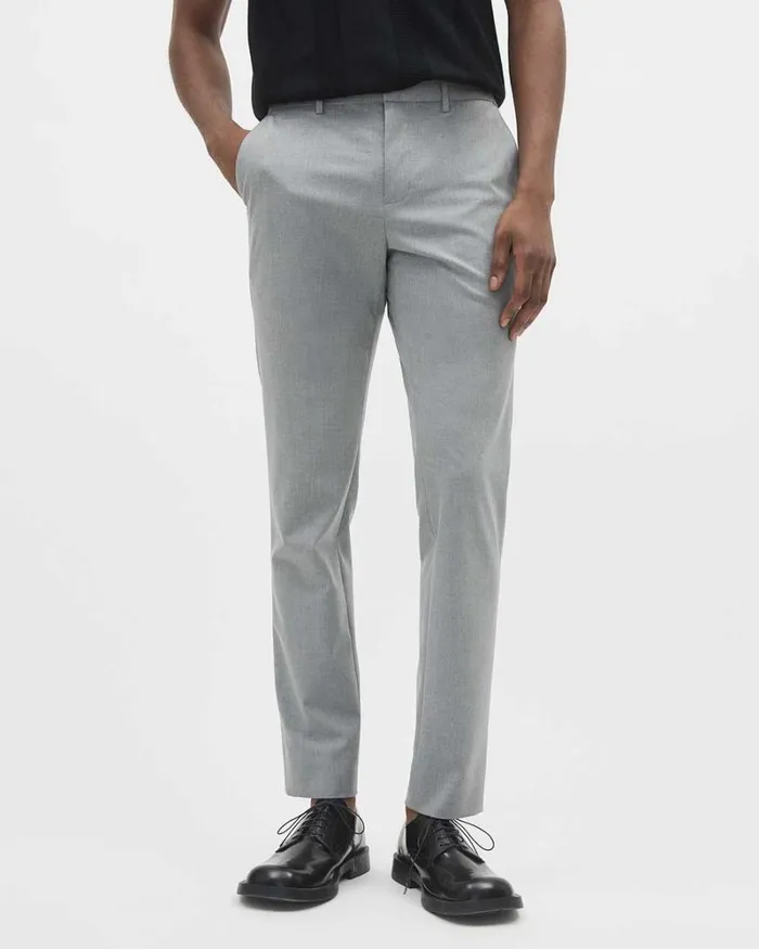 RWandCO Pants Solid SlimFit City Pant Medium Grey8211 8211 Men RWandCO Pants Solid SlimFit City Pant Medium Grey8211 8211 Men