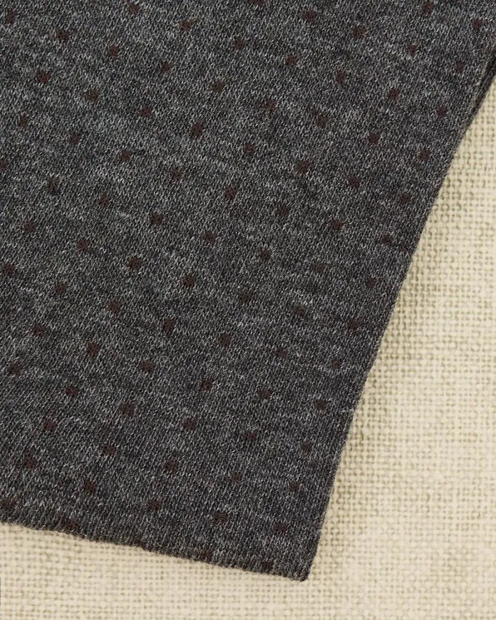 RWandCO Socks Grey Dress Socks With Dotted Pattern Charcoal Heather 8211 Men RWandCO Socks Grey Dress Socks With Dotted Pattern Charcoal Heather 8211 Men