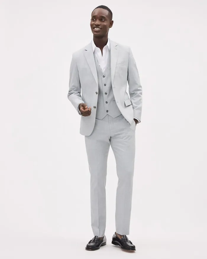 RWandCO Suits Essential Light Grey Suit Vest Flint Grey 8211 Men RWandCO Suits Essential Light Grey Suit Vest Flint Grey 8211 Men