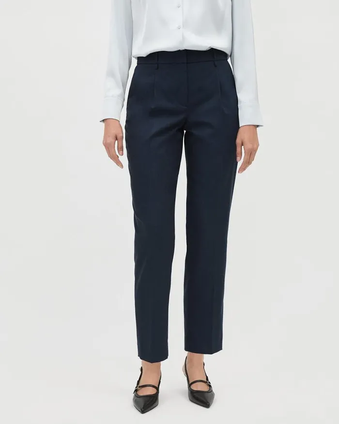 RWandCO Tapered Leg Indigo TaperedLeg MidRise Flannel Pant Dark Blue Grey 8211 Women RWandCO Tapered Leg Indigo TaperedLeg MidRise Flannel Pant Dark Blue Grey 8211 Women