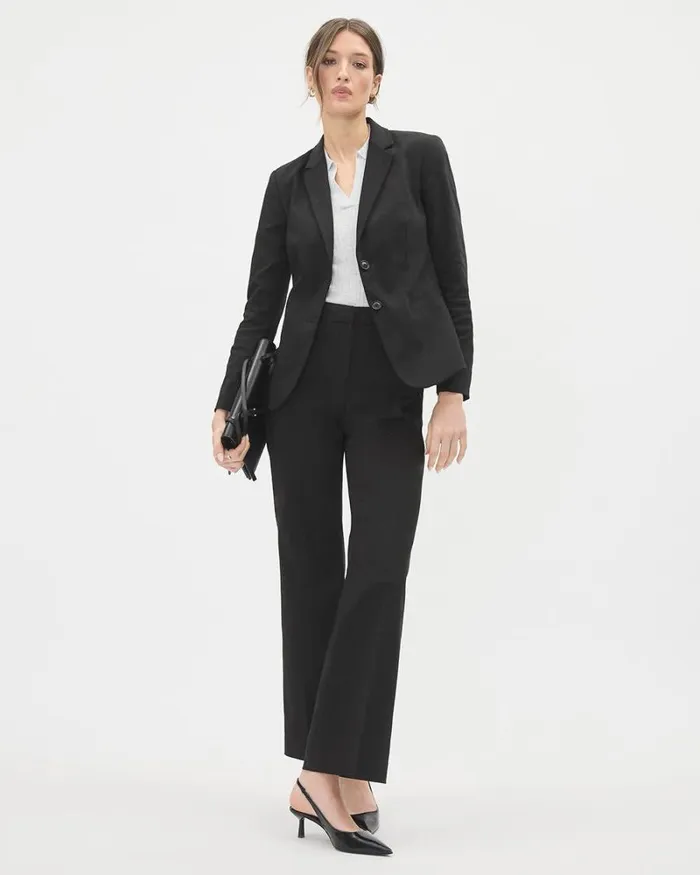 RWandCO The Limitless Suit Limitless Black TwoButton Short Fitted Blazer Black 8211 Women RWandCO The Limitless Suit Limitless Black TwoButton Short Fitted Blazer Black 8211 Women