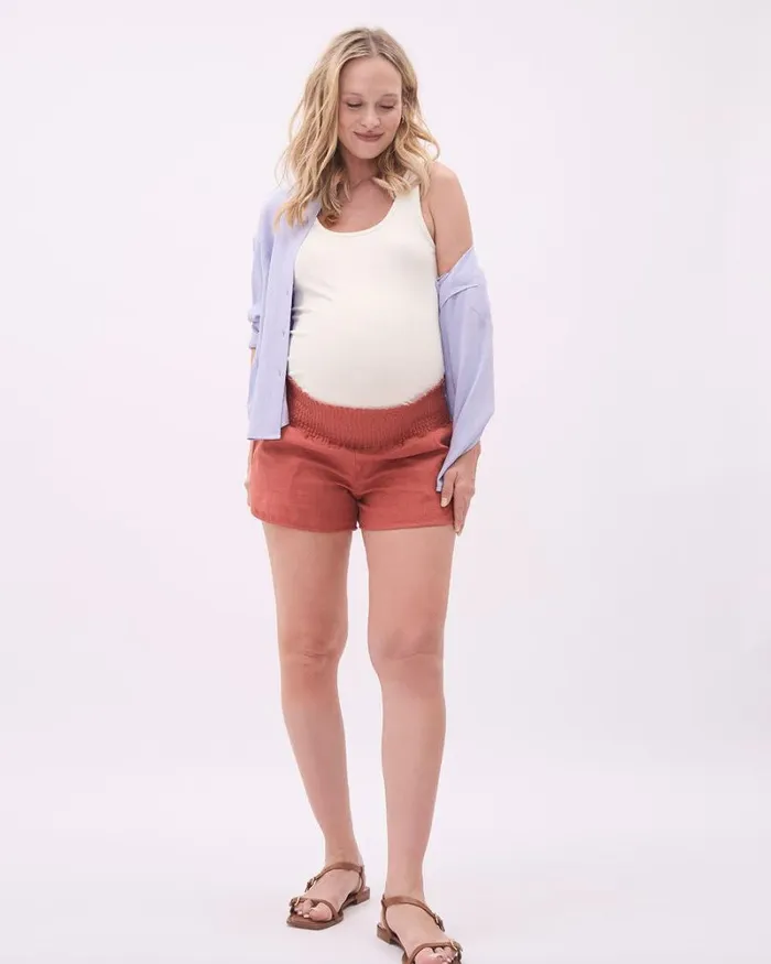 RWandCO Tops Knit Rib CrewNeck Tank Top 8211 Thyme Maternity Snow White 8211 Women RWandCO Tops Knit Rib CrewNeck Tank Top 8211 Thyme Maternity Snow White 8211 Women