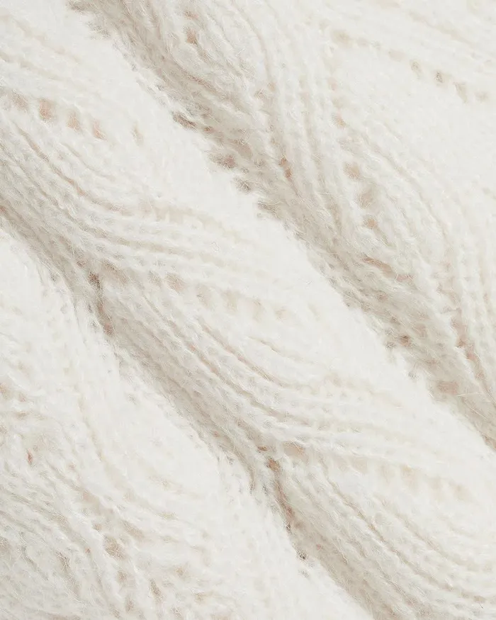 RWandCO Tops LongSleeve CrewNeck Sweater With Buttons At Shoulder Snow White 8211 Women RWandCO Tops LongSleeve CrewNeck Sweater With Buttons At Shoulder Snow White 8211 Women