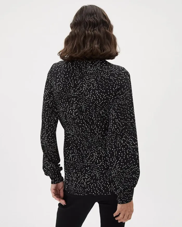 RWandCO Tops LongSleeve Pleated MockNeck Top 8211 Thyme Maternity U Shaped All Over 8211 Women RWandCO Tops LongSleeve Pleated MockNeck Top 8211 Thyme Maternity U Shaped All Over 8211 Women