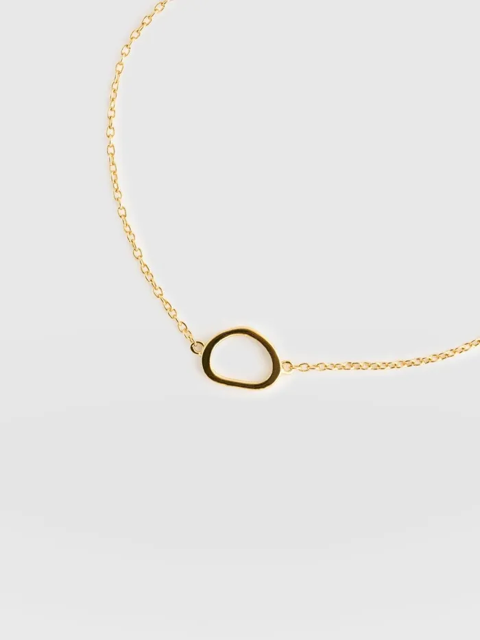 Saint And Sofia Bracelets Women Organic Open Oval Bracelet 8211 Gold Gold