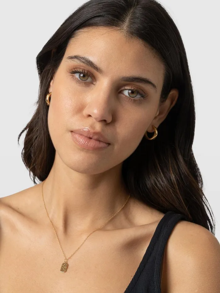 Saint And Sofia Earrings Women Scatter Star Hoop Earrings 8211 GoldBlack Goldblack