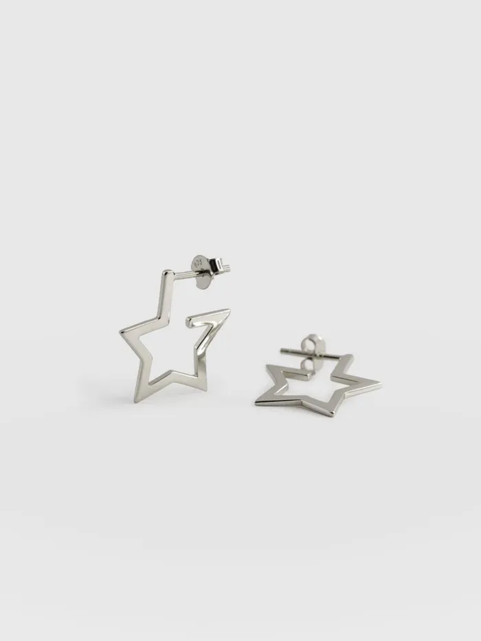 Saint And Sofia Earrings Women Star Earrings 8211 Silver Silver