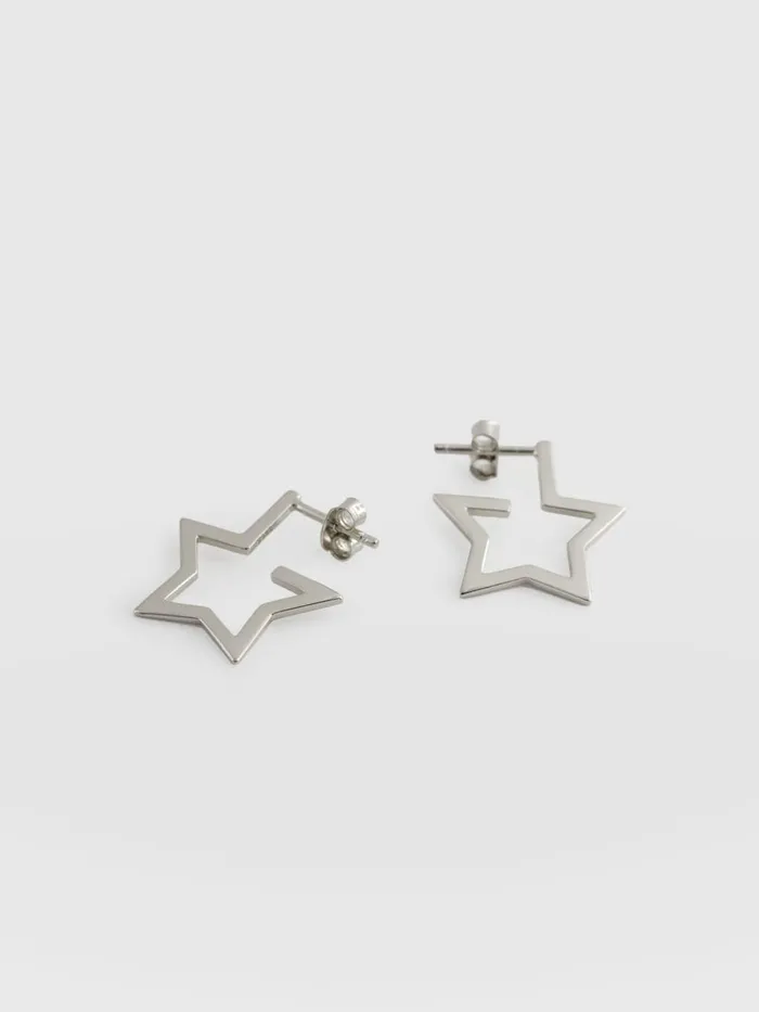 Saint And Sofia Earrings Women Star Earrings 8211 Silver Silver