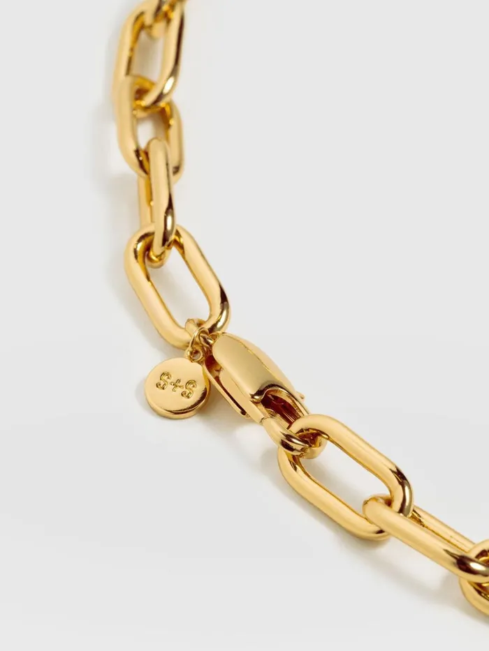 Saint And Sofia Necklaces Women Cable Chain Necklace 8211 Gold Gold