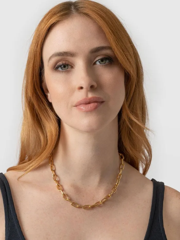 Saint And Sofia Necklaces Women Cable Chain Necklace 8211 Gold Gold