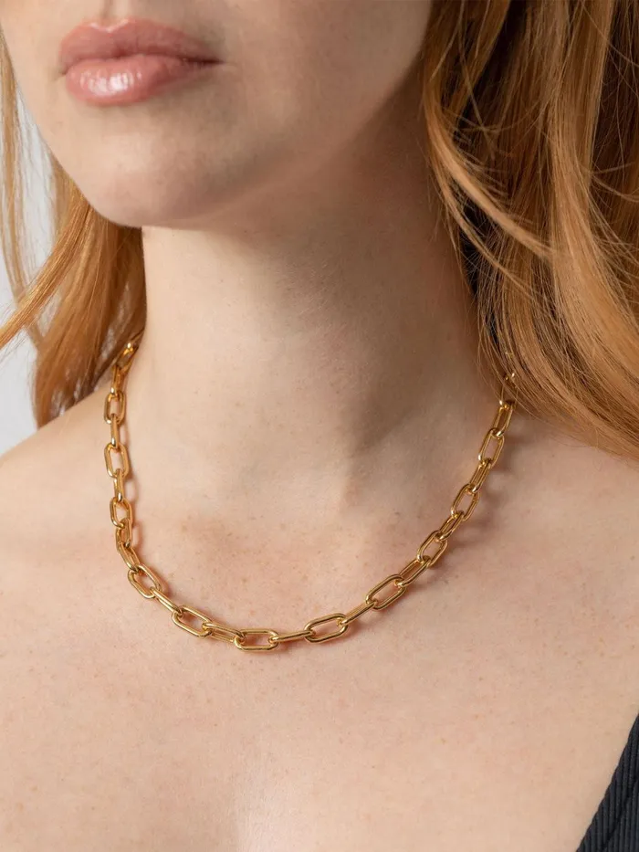 Saint And Sofia Necklaces Women Cable Chain Necklace 8211 Gold Gold