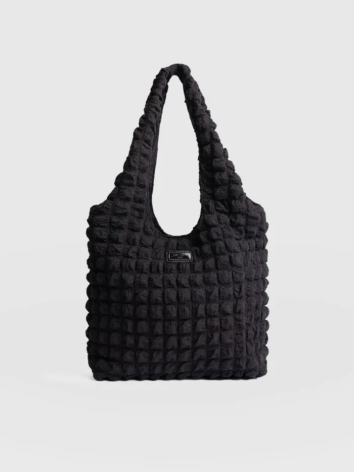 Saint And Sofia Nylon Bags Women Soho Shoulder Tote Bag 8211 Black Black
