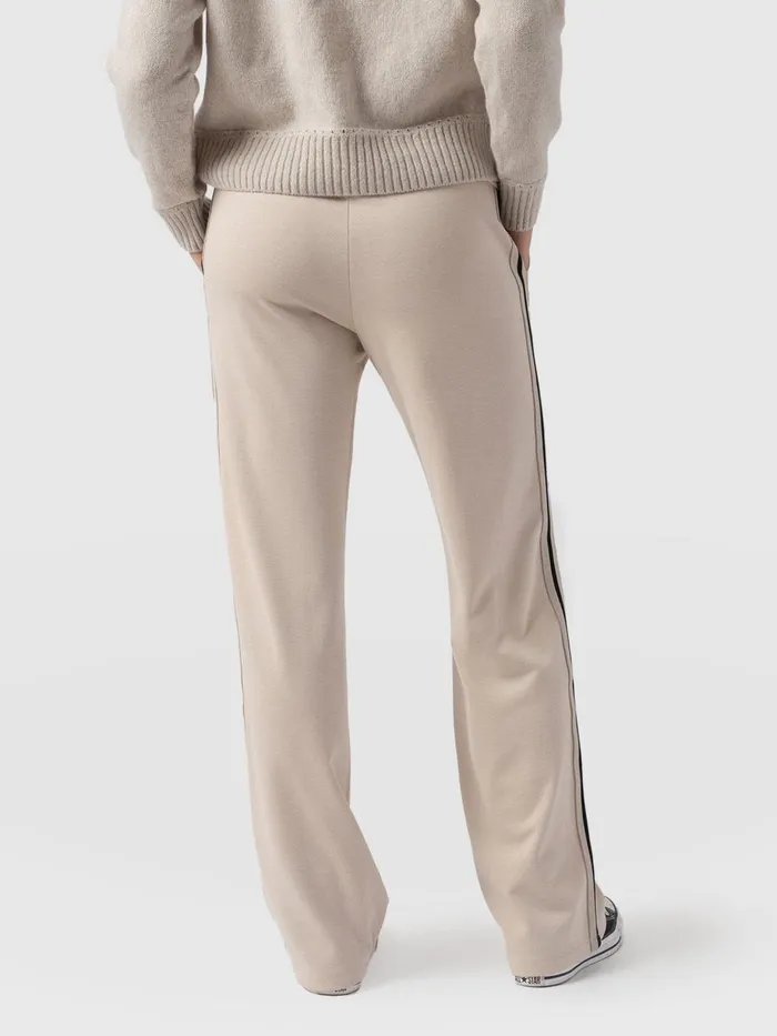 Saint And Sofia Pants Women Runway PantLight BeigeBlackCream Stripe Blackcream Stripe
