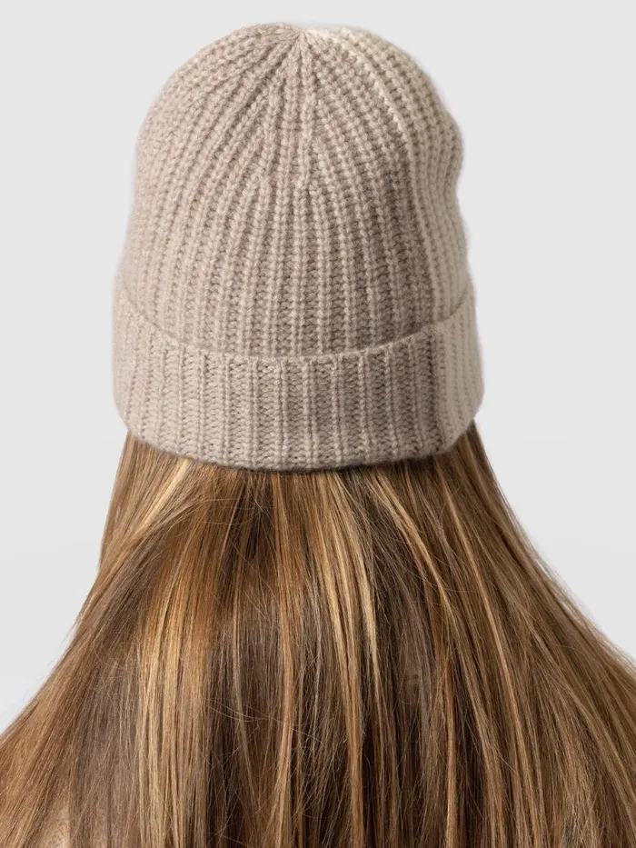 Saint And Sofia Scarves and Hats Women Cashmere Beanie 8211 CreamBeige Creambeige