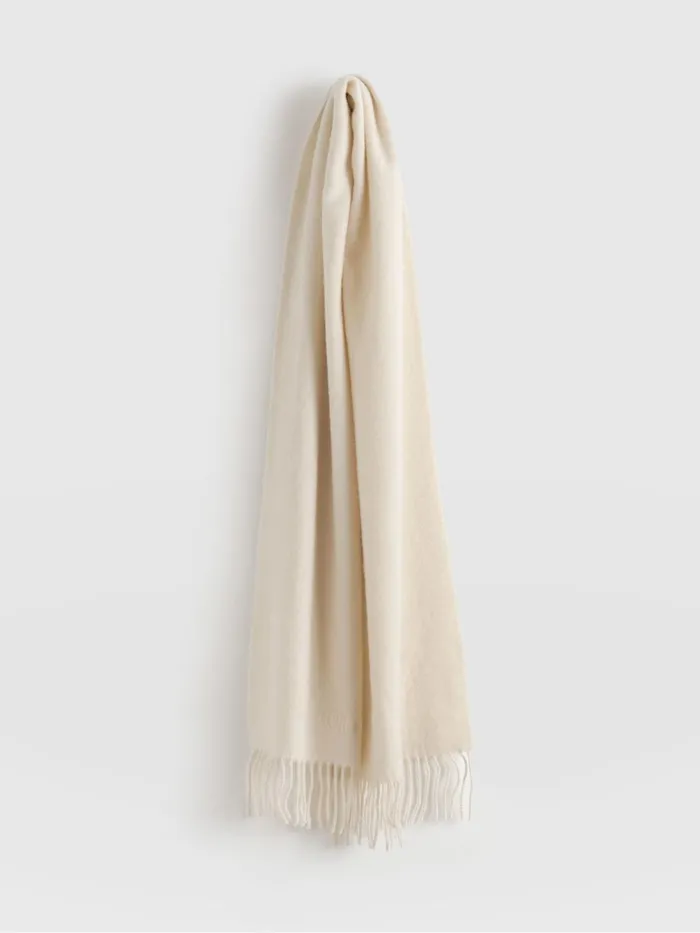 Saint And Sofia Scarves and Hats Women Cashmere Scarf 8211 Cream Cream