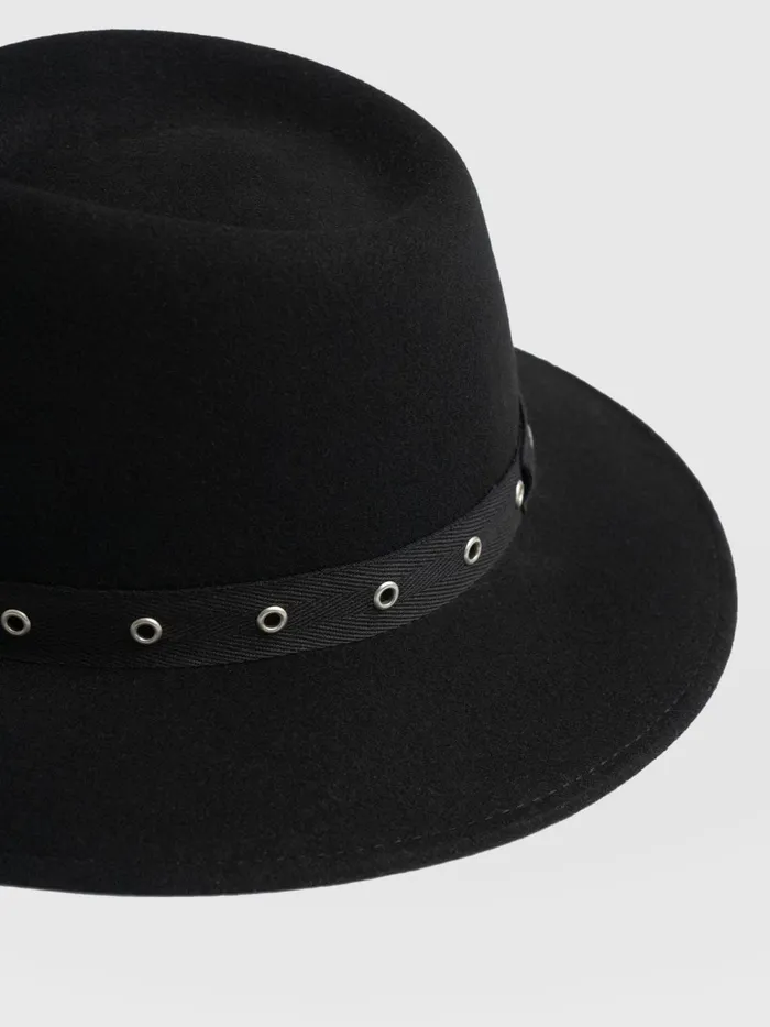 Saint And Sofia Scarves and Hats Women Ramona Studded Hat 8211 Black Black