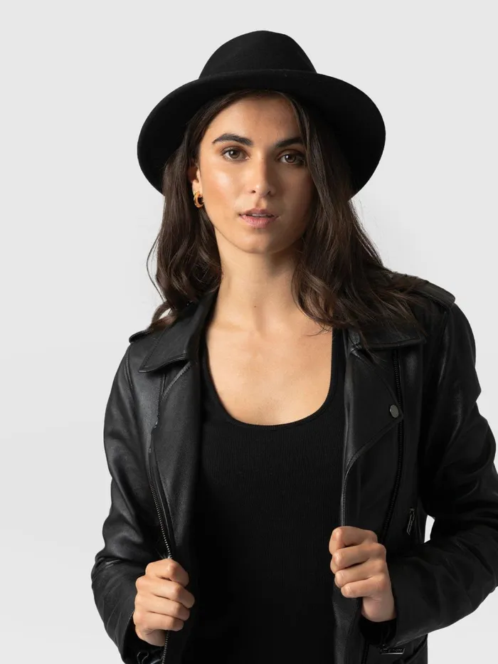 Saint And Sofia Scarves and Hats Women Ramona Studded Hat 8211 Black Black