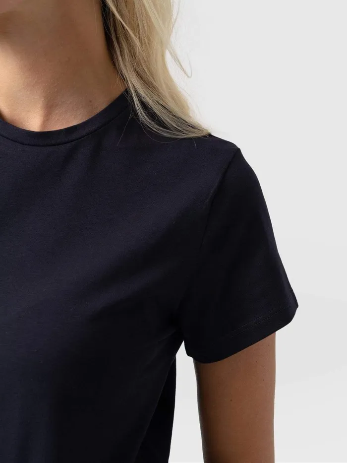 Saint And Sofia TShirts and Tanks Women Easy Cotton Tee 8211 Navy Navy