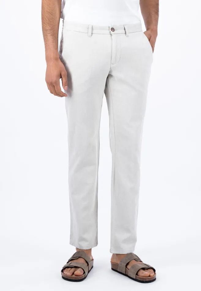 Sale Men FYNCHHATTON Light Chino Pants Made Of Linen Cotton Mix Dark Navystone Sale Men FYNCHHATTON Light Chino Pants Made Of Linen Cotton Mix Dark Navystone