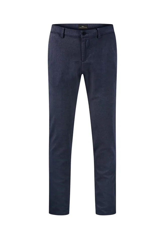 Sale Men FYNCHHATTON Light Chino Pants Made Of Linen Cotton Mix Dark Navystone Sale Men FYNCHHATTON Light Chino Pants Made Of Linen Cotton Mix Dark Navystone