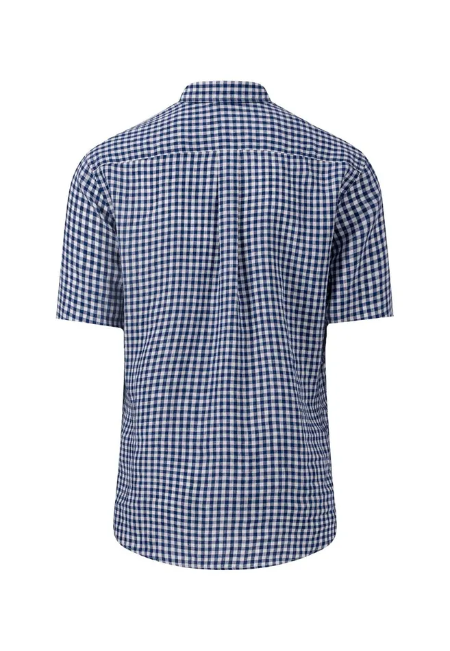 Sale Men FYNCHHATTON Maritime Short Arm Linen Shirt Crystal Bluewhitenightsummer Breeze Sale Men FYNCHHATTON Maritime Short Arm Linen Shirt Crystal Bluewhitenightsummer Breeze
