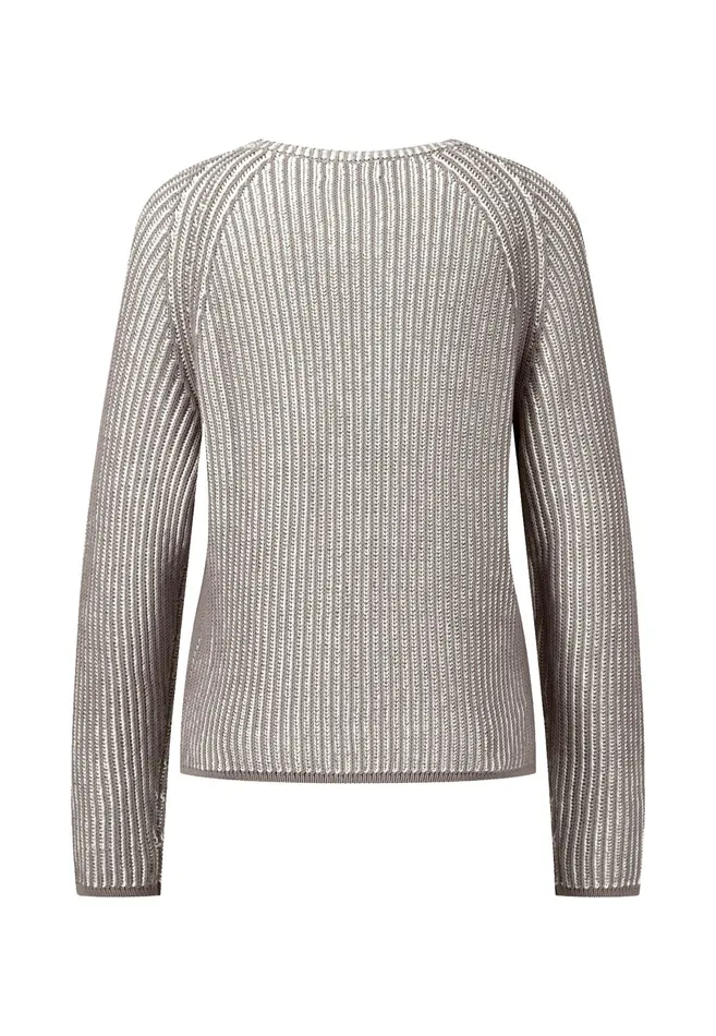 Sale Women FYNCHHATTON Cottonknit Sweater With Duotone Effect Taupefondant Pink Sale Women FYNCHHATTON Cottonknit Sweater With Duotone Effect Taupefondant Pink