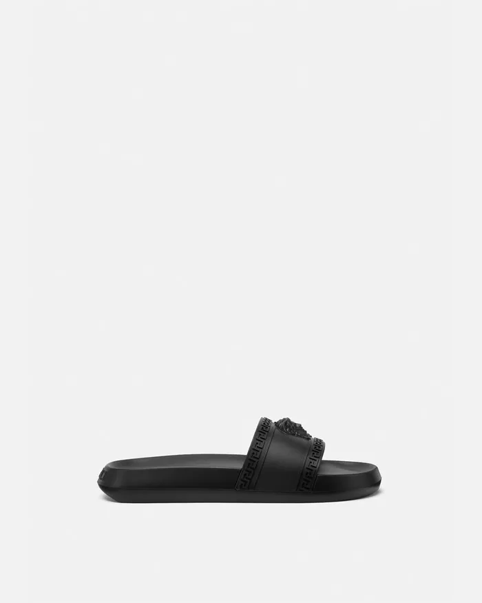 Sandals and Slides Men Versace Palazzo Sliders Black