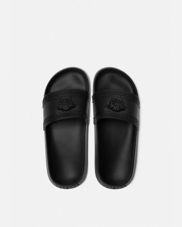Sandals and Slides Men Versace Palazzo Sliders Black