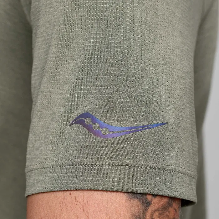 Saucony Stopwatch Graphic Short Sleeve Bough Heather Graphic Men Tops Saucony Stopwatch Graphic Short Sleeve Bough Heather Graphic Men Tops