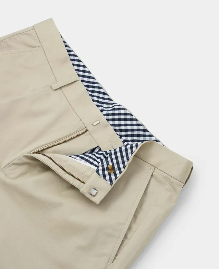 Savile Row Company Beige Stretch Cotton Classic Fit Pleated Chinos Beige Men Chinos And Shorts Savile Row Company Beige Stretch Cotton Classic Fit Pleated Chinos Beige Men Chinos And Shorts