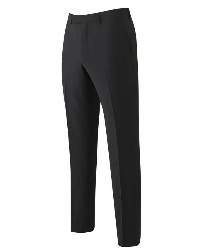 Savile Row Company Black WoolBlend Suit Trousers Men Suit Trousers