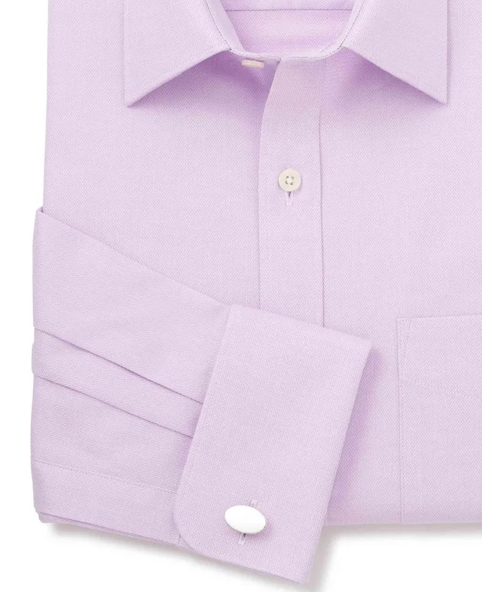 Savile Row Company Lilac Cotton Herringbone Classic Fit Formal Shirt 8211 Double Cuff Lilac Men Formal Shirts Savile Row Company Lilac Cotton Herringbone Classic Fit Formal Shirt 8211 Double Cuff Lilac Men Formal Shirts