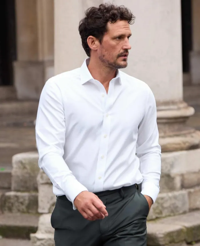 Savile Row Company Natural White Cotton Herringbone Slim Fit Formal Shirt 8211 Double Cuff Natural White Men Formal Shirts Savile Row Company Natural White Cotton Herringbone Slim Fit Formal Shirt 8211 Double Cuff Natural White Men Formal Shirts