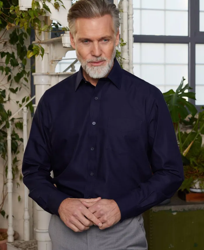 Savile Row Company Navy Fine Twill Classic Fit NonIron Formal Shirt 8211 Single Cuff Navy Men NonIron Shirts Savile Row Company Navy Fine Twill Classic Fit NonIron Formal Shirt 8211 Single Cuff Navy Men NonIron Shirts