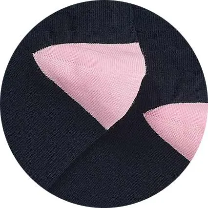 Savile Row Company Navy Pink Three Pack Socks Navy W Pink Men Socks